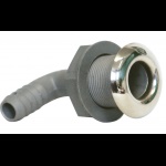 MARINE TOWN - SCARICO PVC/INOX CURVO Ø MM.30