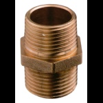 GUIDI RUBINETTERIA - NIPLESS DOPPIO IN BRONZO DA 2'