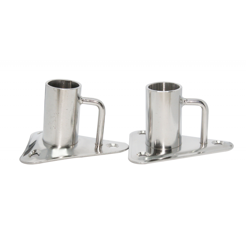 BASE PER CANDELIERE INOX DRITTA