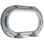 FORESTI E SUARDI - OBLO' OVALE IN OTTONE