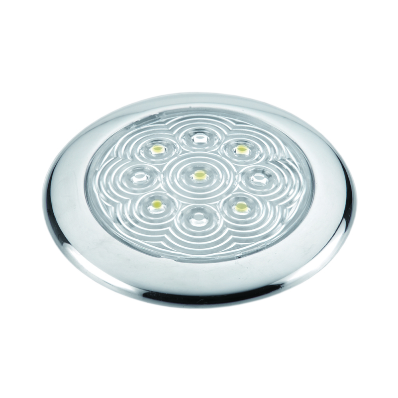 PLAFONIERA INOX A 5 LED Ø MM.94x11h