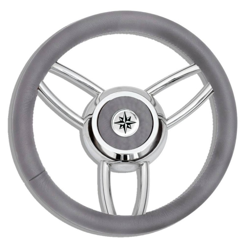 RUOTA TIMONE T26 GRIGIO Ø MM.350