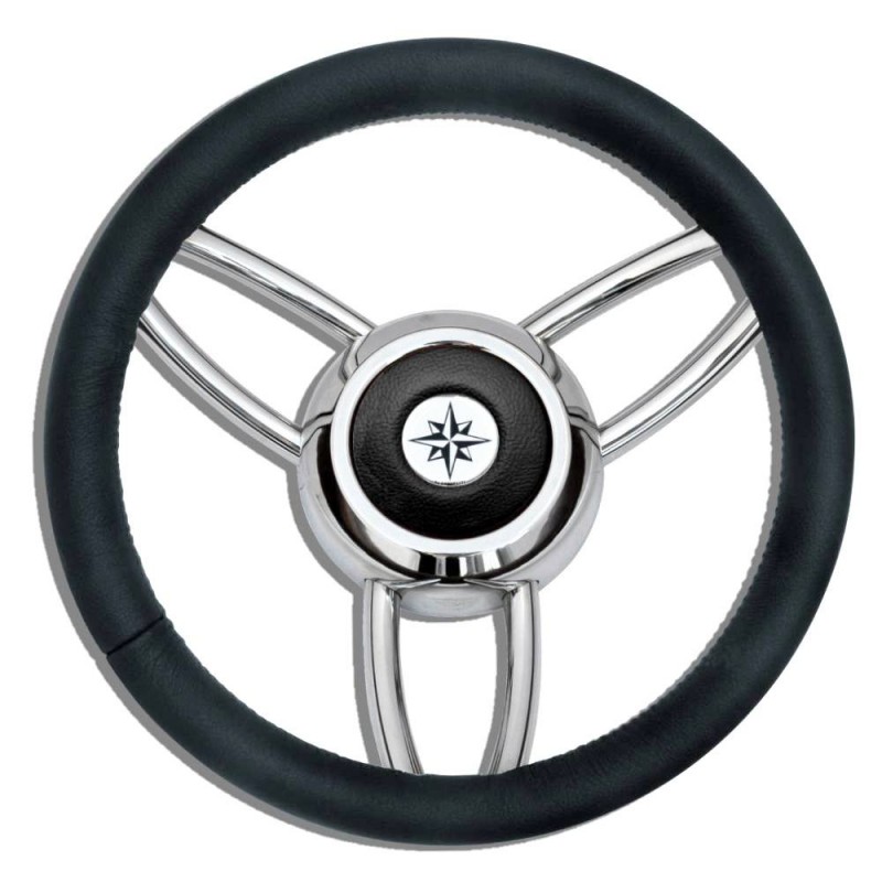 RUOTA TIMONE T26 NERO Ø MM.350