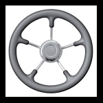 SAVORETTI - RUOTA TIMONE GRIGIO Ø MM.400