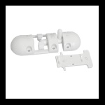 NUOVA RADE - CATENACCIO NYLON BIANCO MM.86X29X26