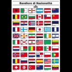 ERREGRAFICA - TABELLA BANDIERE NAZION. CM.16X24