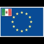 ERREGRAFICA - BANDIERA ADESIVA EUROPA CM.20X30