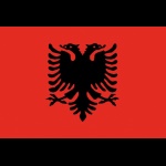 ADRIA BANDIERE - BANDIERA ALBANIA CM.20X30