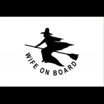 ADRIA BANDIERE - BANDIERA MOGLIE A BORDO CM.20X30