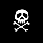 ADRIA BANDIERE - BANDIERA PIRATA CM.30X45