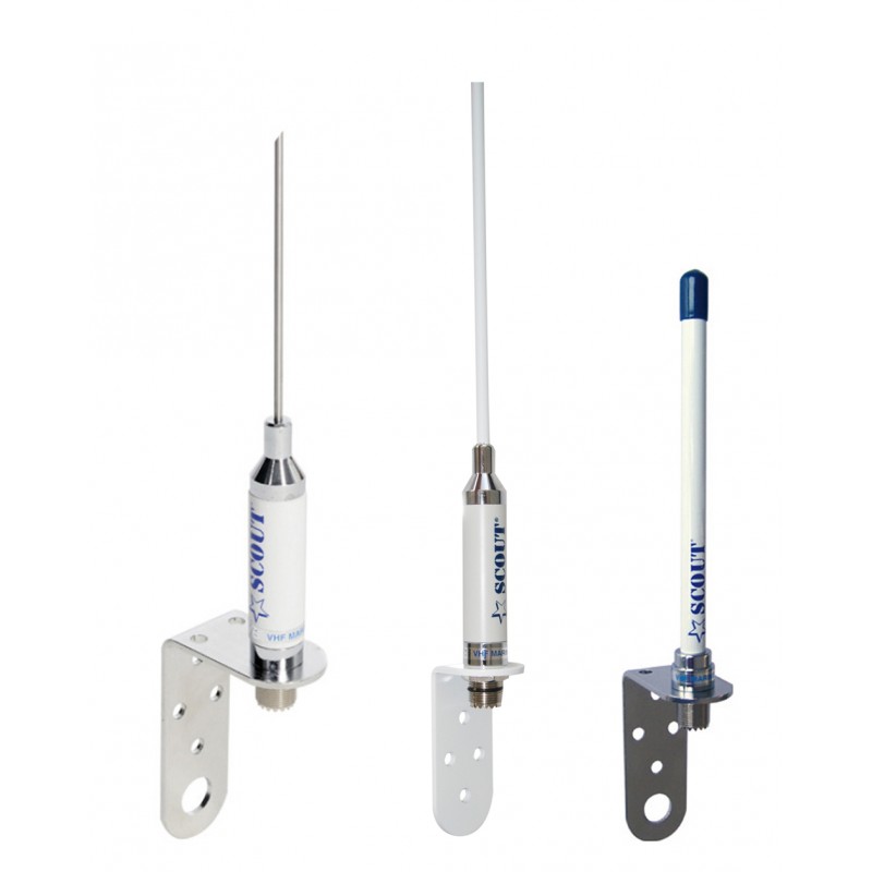 ANT. INOX VHF TESTA ALBERO CM.100