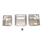 FNI - LAVELLO INOX MM.360X360x150 PROF.