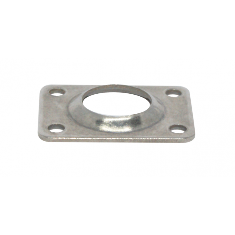 BASE INOX A SALDARE 90° Ø MM.22