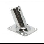 FNI - BASE INOX RETT. 60° Ø MM.22
