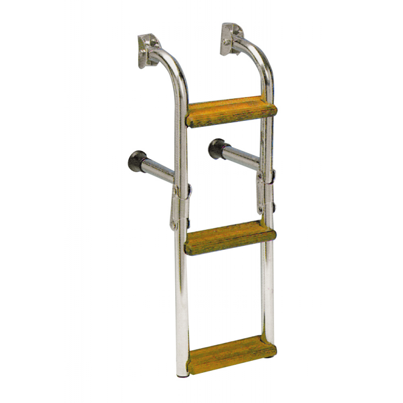 SCALETTA INOX/LEGNO 5 GR. 1300x270