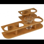 PLASTIMO - PORTA 4 BICCHIERI IN BAMBOO