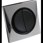 PLASTIMO - INTERRUTTORE DOPPIO CROMATO