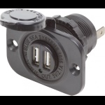 BLUESEA - DOPPIA PRESA USB 12V. NERA