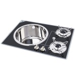 NAVY LOAD - PIANOCOTTURA VETRO 2 FUOC + LAVELLO