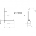 FNI - RUBINETTO MIXER CANNA PIATTA