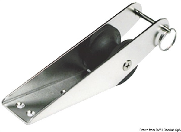 Musone di prua inox 232 x 51 mm - 01.118.91