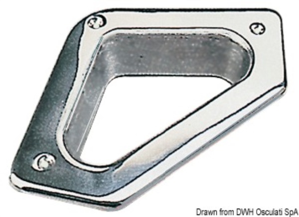 Cubia di poppa triangolare inox - 01.663.49