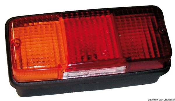Fanale posteriore SX 4 funzioni 3 lampadine - 02.021.02