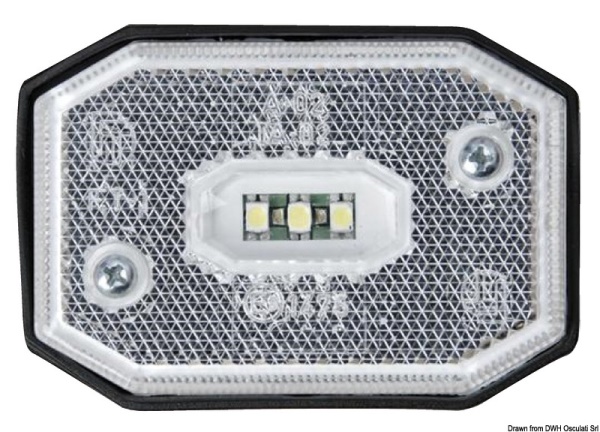 Fanale posizione LED anteriore luce bianca - 02.021.40