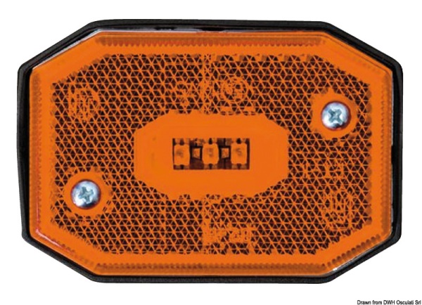 Fanale posizione LED laterale luce arancio - 02.021.50