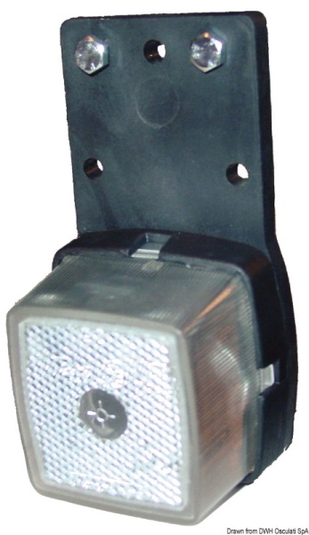 Fanale d'ingombro base gomma bianco - 02.022.04