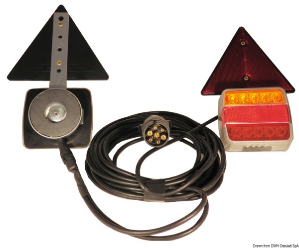 Kit luci a LED fissaggio magnetico 4 funzioni - 02.023.22