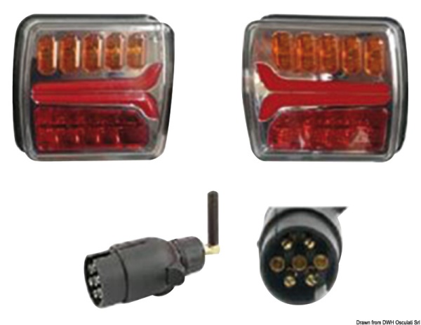 Kit luci LED senza fili - alimentazione a batteria - 02.023.24
