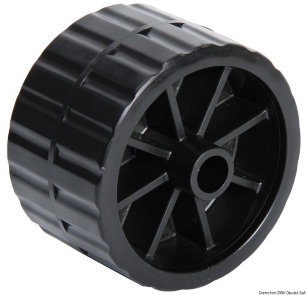 Rullo laterale nero 75 mm Ø foro mm 17 - 02.029.05