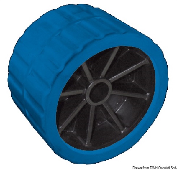 Rullo laterale blu 75 mm Ø foro 15 mm - 02.029.06