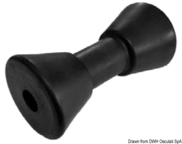 Rullo centrale nero 190 mm Ø foro 25 mm - 02.029.24