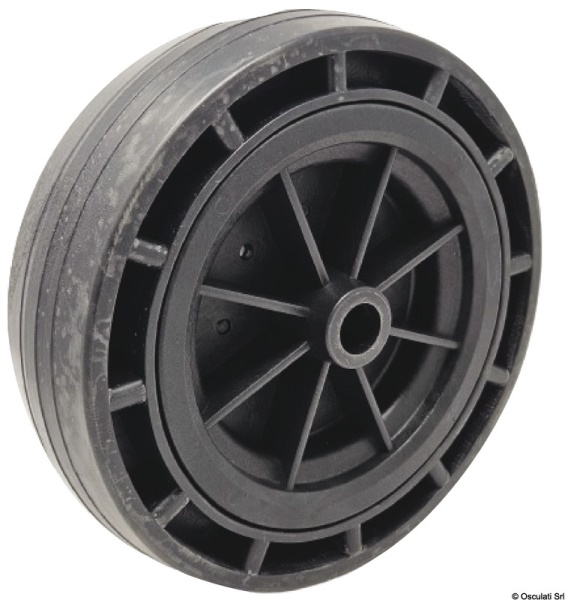 Ruota tecnopolimero magg. e rivestimento gomma Ø 250 mm - 02.029.47