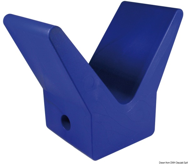 Fermaprua blu in gomma 105 x 67 x 124 mm - 02.029.80