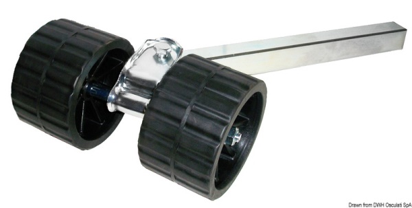 Rullo basculante 2 rulli dritto 30 mm - 02.031.35