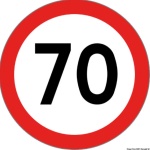 Osculati - Segnale velocità omologato adesivo 70 Km/h