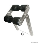 Osculati - Rullo basculante centrale tubo 30 x 30 mm