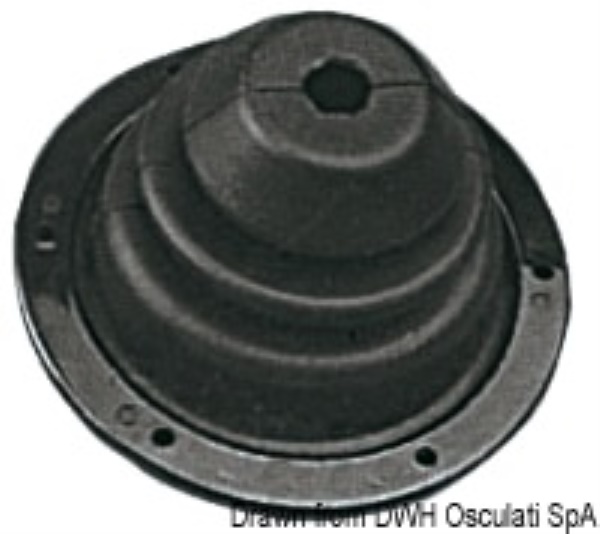 Soffietto in gomma con ghiera ABS 140 mm - 03.409.01