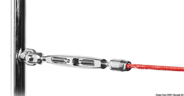Tenditore canula aperta per draglie tessile Ø4 mm - 05.230.01