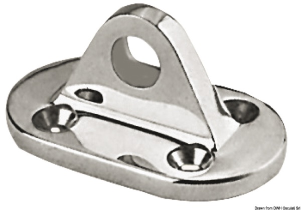 Basetta inox per lifeline occhio 10 mm - 05.860.87