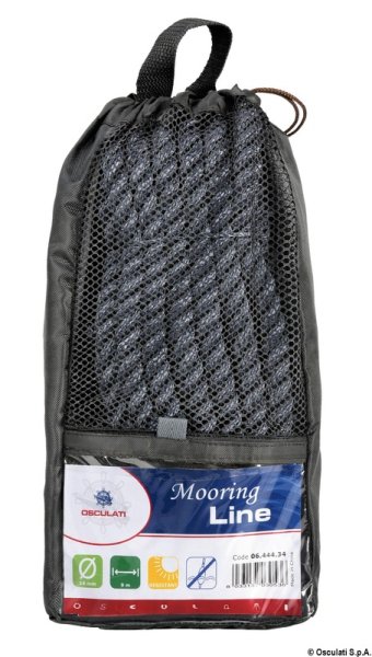 Cima Ormeggio OSCULATI Nera 16mm X 8m - Poliestere Con Redance In Acciaio Inox - Foto 7