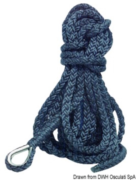 Cima ormeggio 8 capi 24 mm x 15 m - 06.443.54