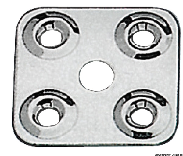 Piastrina fissa cinghie 40x40 mm - 06.709.01