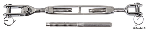 Tenditore sartiame cannula aperta 5/16" cavo 4 mm - 07.183.02