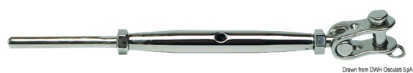 Tenditori inox 10 mm forcella snodata - 07.202.10