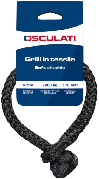 Grilli in tessile alta tenacità grigi 3 mm (set 2pz) - 08.300.03