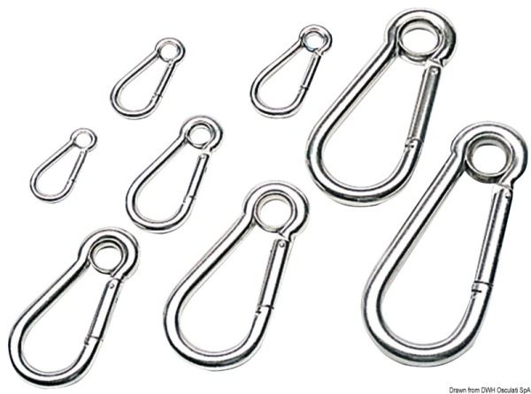 Moschettone inox occhio mm 4 - 09.186.04